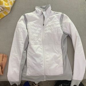 Brooks white gray size Small lightweight jacket